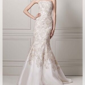 Oleg Cassini Trumpet Wedding Gown